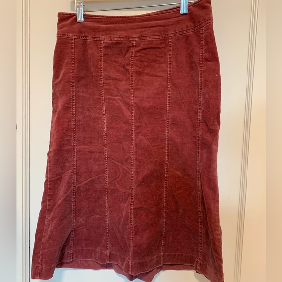 Vintage low rise corduroy midi skirt - Picture 7 of 9